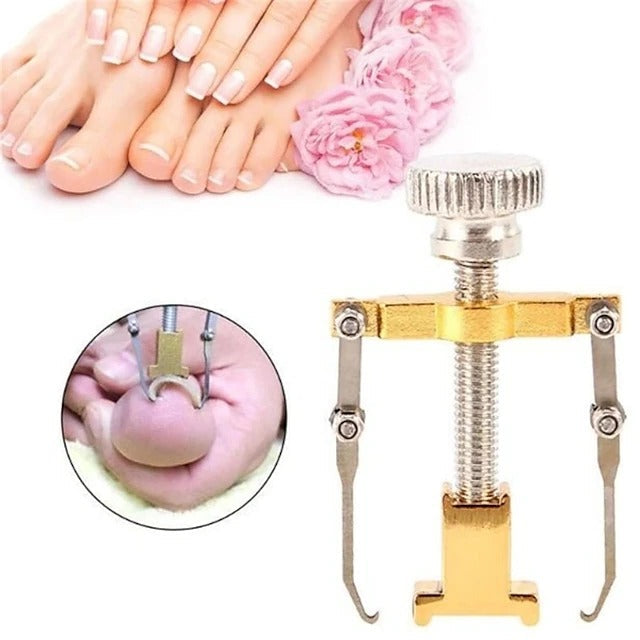 Stainless Steel Toenail Clip Tool with Hook and Tension Mechanism for Home Pedicure Care, 2 Piece
