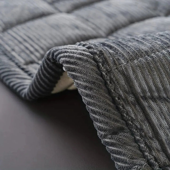 Quilted Couch Cover with Patterned Design