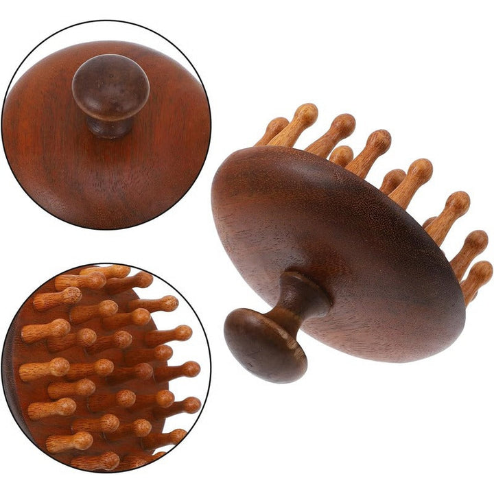 Aromatic Wood Detangling Comb with Scalp Stimulation and Body Massage Use