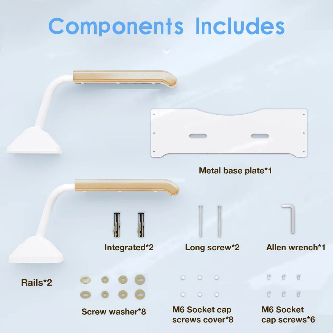 Adjustable Bathroom Rail System for Everyday Use