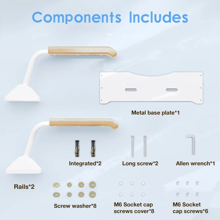 Adjustable Bathroom Rail System for Everyday Use