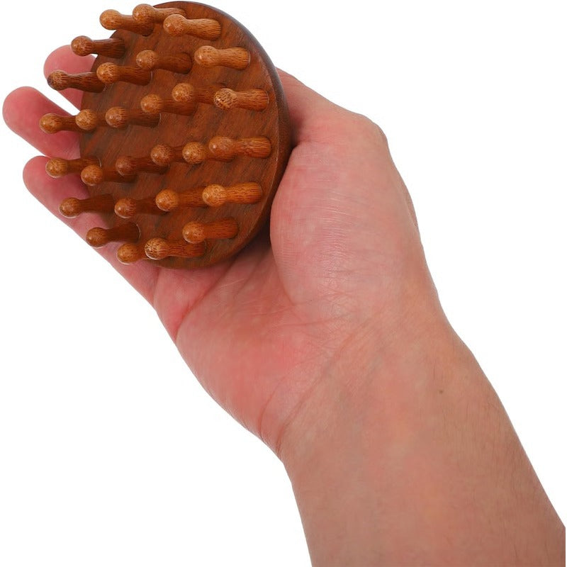 Aromatic Wood Detangling Comb with Scalp Stimulation and Body Massage Use