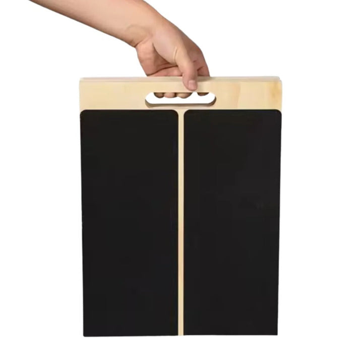 Multi Angle Wooden Slant Board with Adjustable Incline Levels for Stretching and Rehabilitation