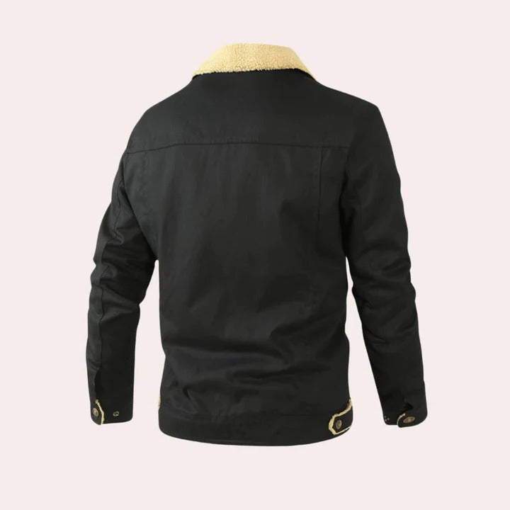 Retro Style Jacket for Men with Classic Fit and Durable Exterior