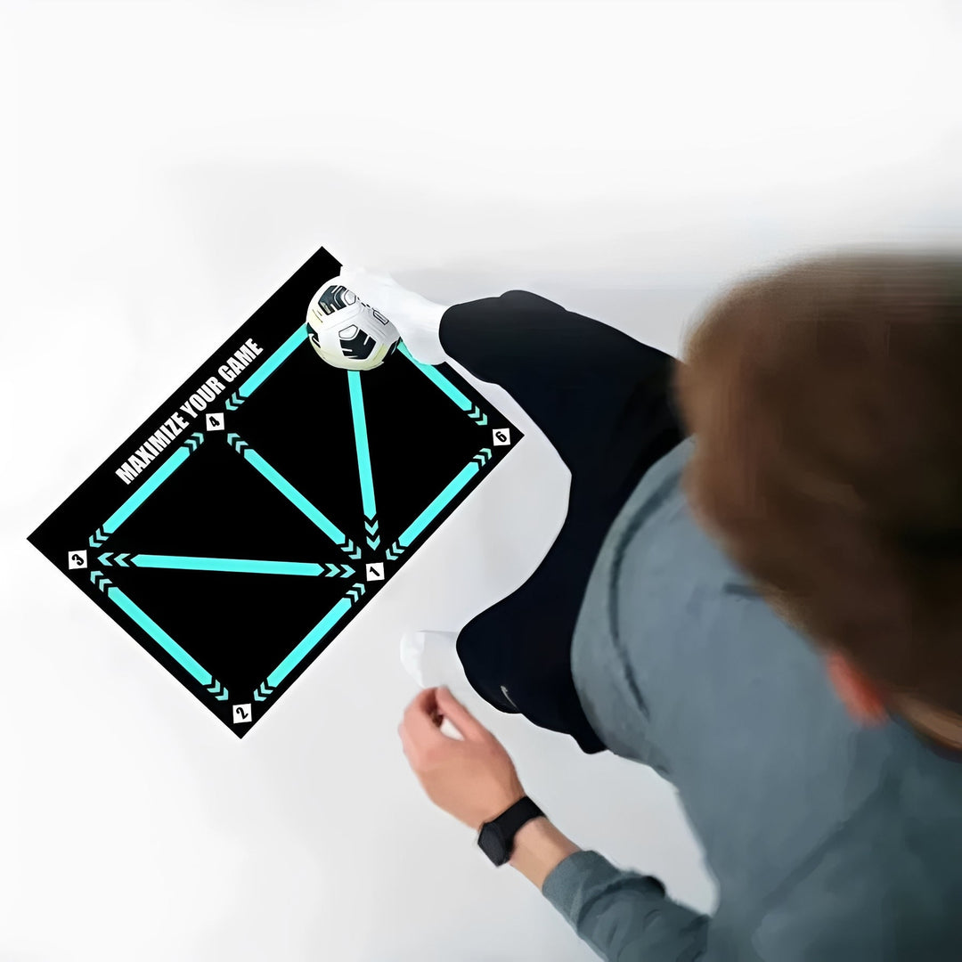 Indoor Football Training Mat with Video Guided Training Sessions