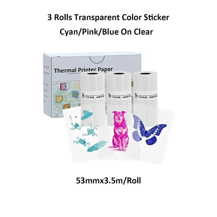 Portable Inkless Thermal Sticker Printer, Bluetooth Photo and Memo Printer