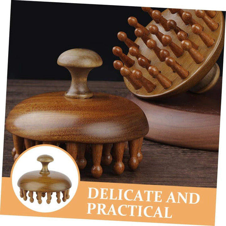 Aromatic Wood Detangling Comb with Scalp Stimulation and Body Massage Use