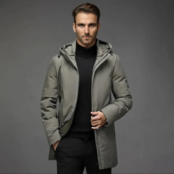 Heavyweight Waterproof Winter Parka for Men with Insulated Fleece Lining