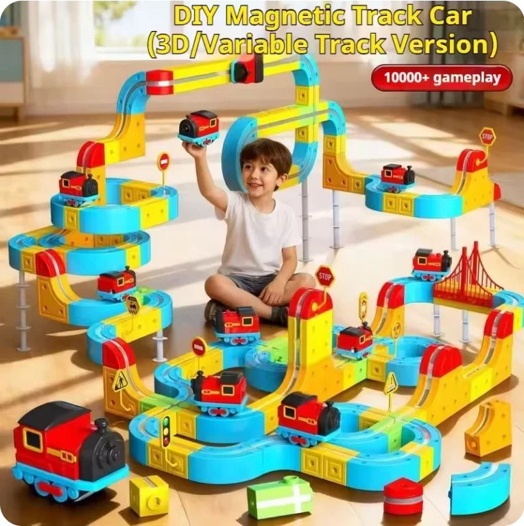 Magnetic Anti-Gravity Electric Railway Building Kit for Kids STEM Learning