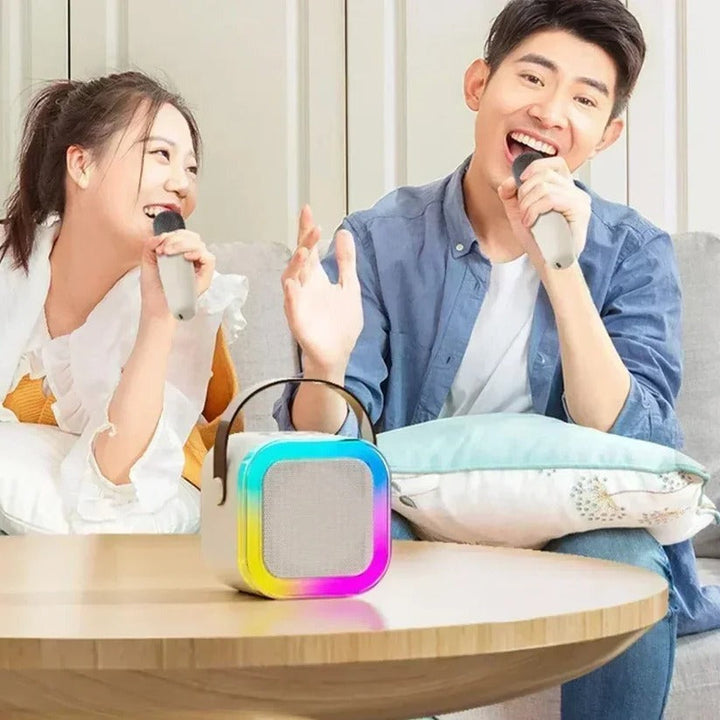Portable Bluetooth Karaoke Speaker with Built-In Microphone