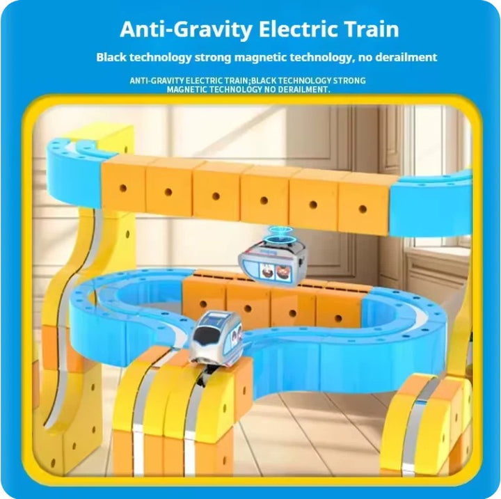 Magnetic Anti-Gravity Electric Railway Building Kit for Kids STEM Learning