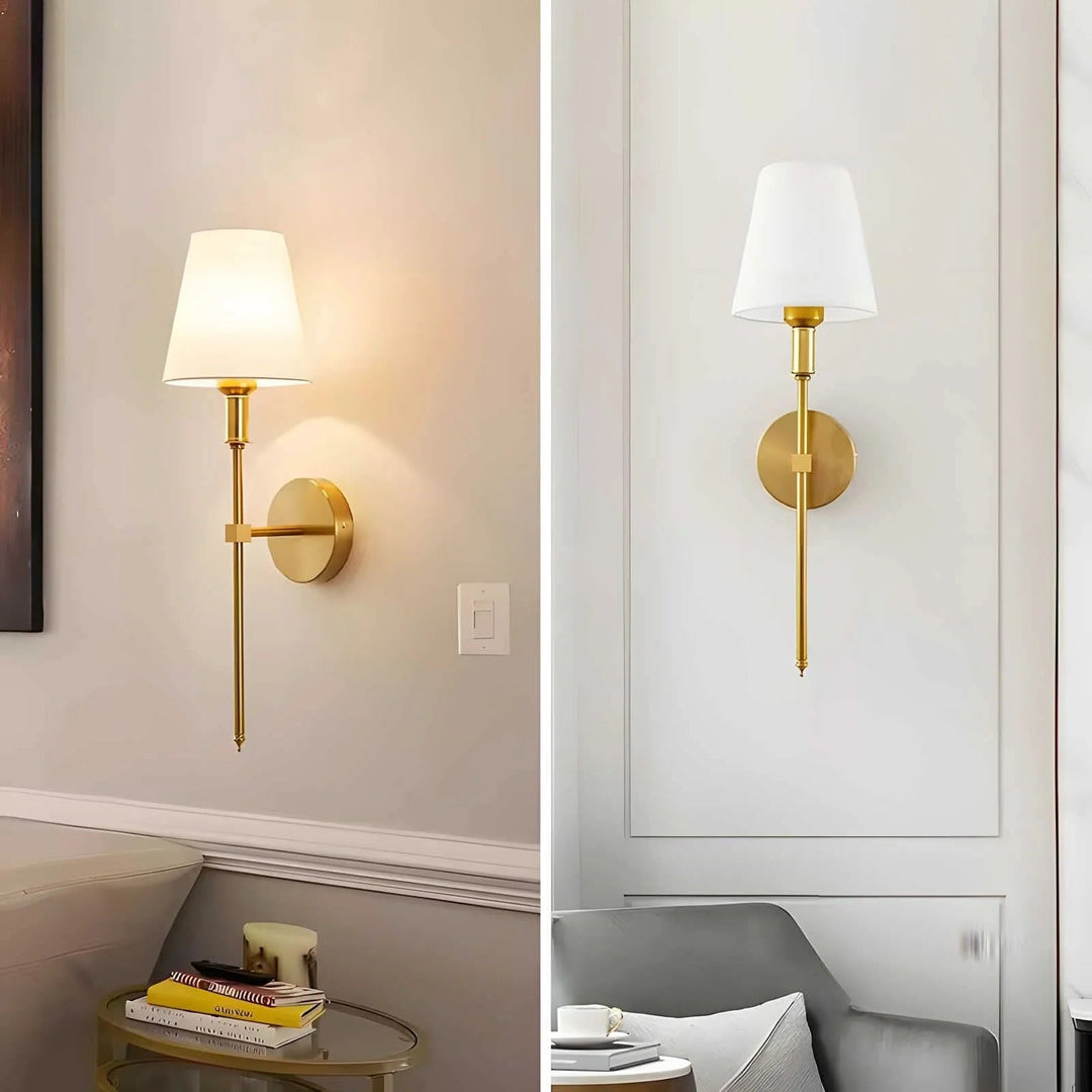 Wireless Wall Mounted Light Fixtures, Set of 2 with Battery Operation