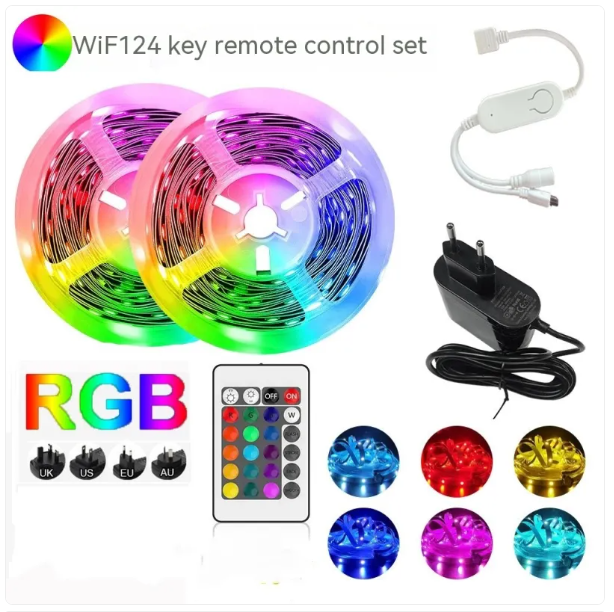 Smart WiFi LED Strip Light Set with App and Remote Control