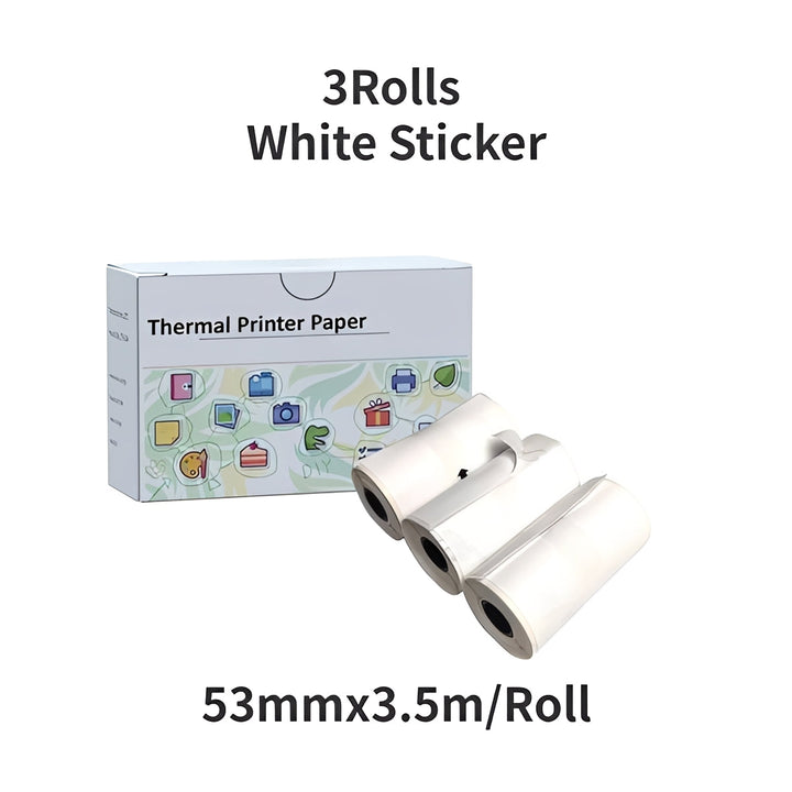 Portable Inkless Thermal Sticker Printer, Bluetooth Photo and Memo Printer