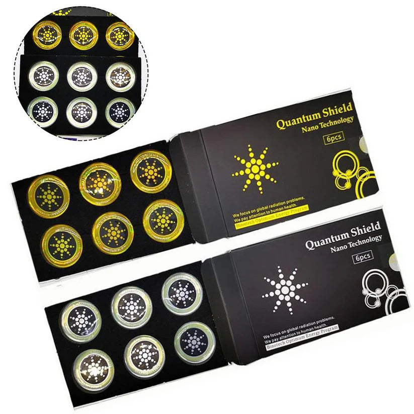 Anti Radiation Protection Stickers for Mobile Devices and Routers, Set of 6