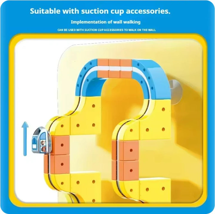 Magnetic Anti-Gravity Electric Railway Building Kit for Kids STEM Learning