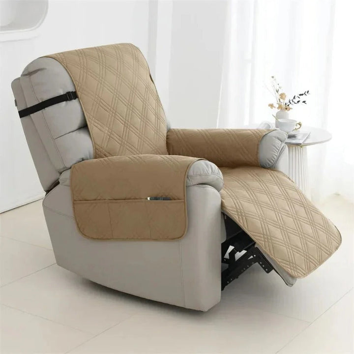Quilted Waterproof Recliner Slipcover, Pet Friendly Furniture Protector