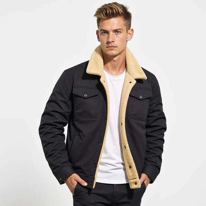 Retro Style Jacket for Men with Classic Fit and Durable Exterior