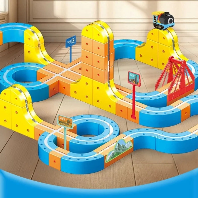 Magnetic Anti-Gravity Electric Railway Building Kit for Kids STEM Learning