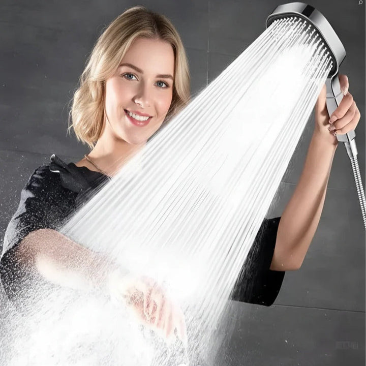 Turbo Boost Shower Head with Filtration System