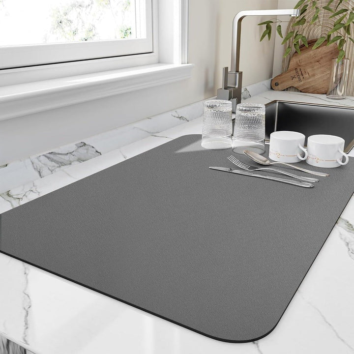 Absorbent Dish Drying Mat for Kitchen Use