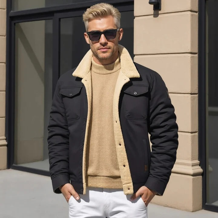 Retro Style Jacket for Men with Classic Fit and Durable Exterior