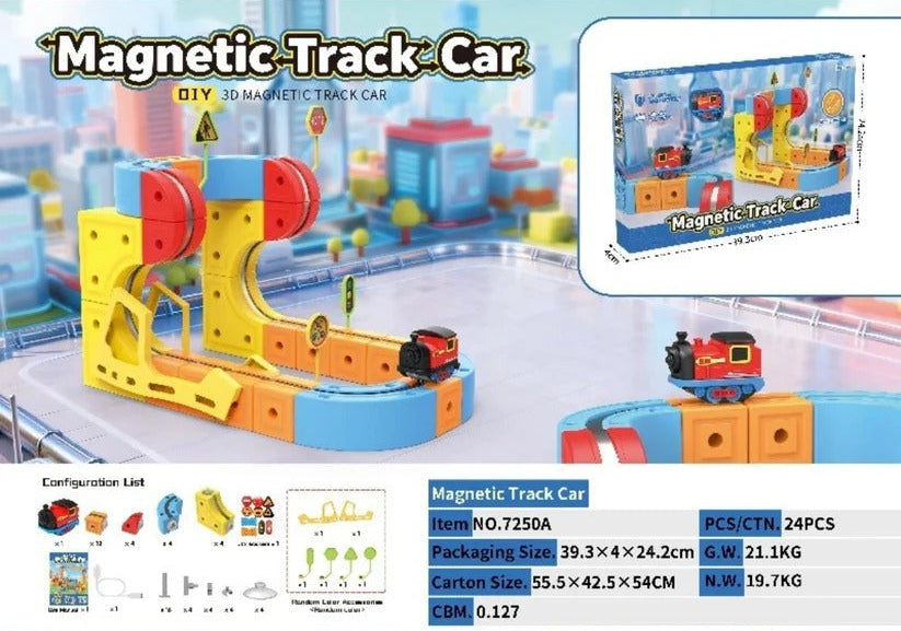 Magnetic Anti-Gravity Electric Railway Building Kit for Kids STEM Learning