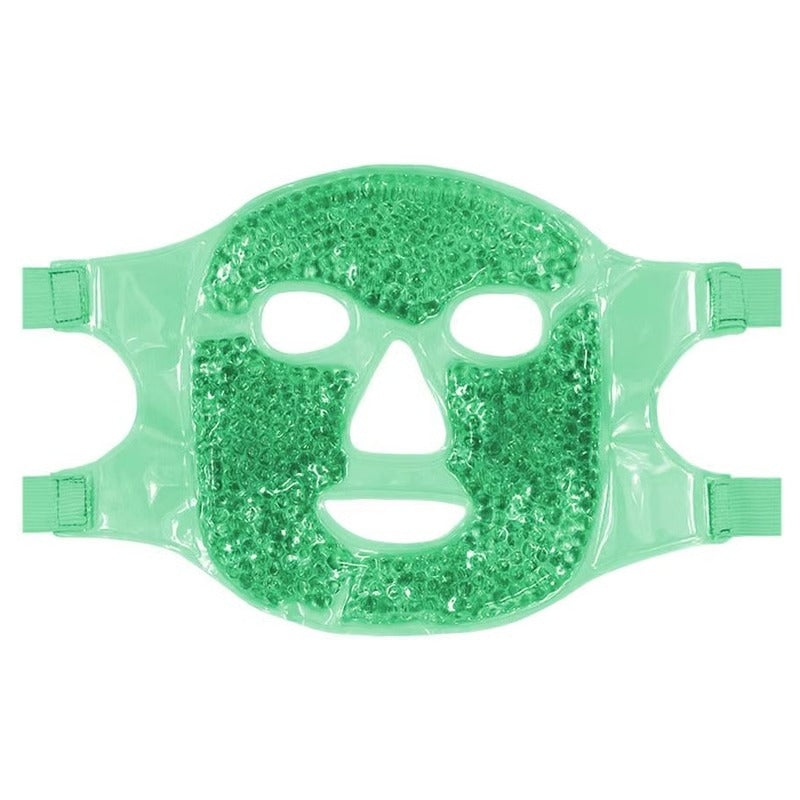 Reusable Gel Bead Eye and Face Cooling Mask with Hot and Cold Therapy for Puffiness and Relaxation