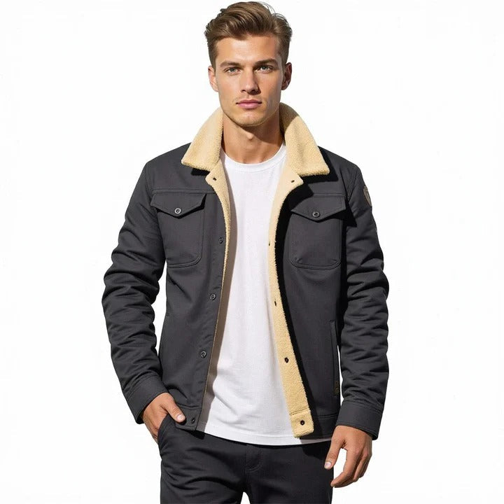 Retro Style Jacket for Men with Classic Fit and Durable Exterior