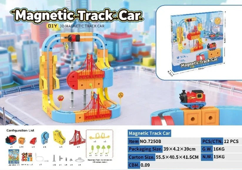 Magnetic Anti-Gravity Electric Railway Building Kit for Kids STEM Learning