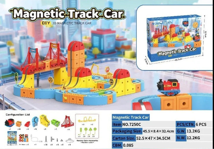 Magnetic Anti-Gravity Electric Railway Building Kit for Kids STEM Learning