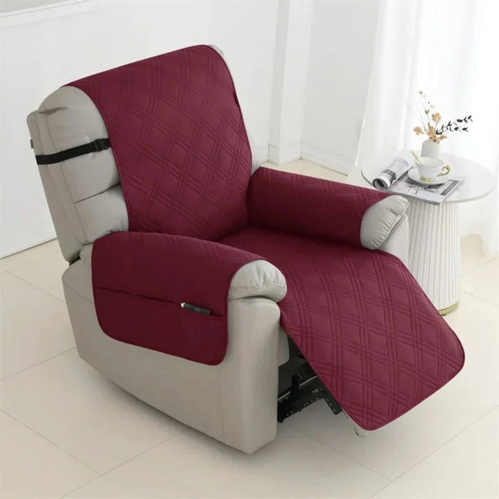 Quilted Waterproof Recliner Slipcover, Pet Friendly Furniture Protector