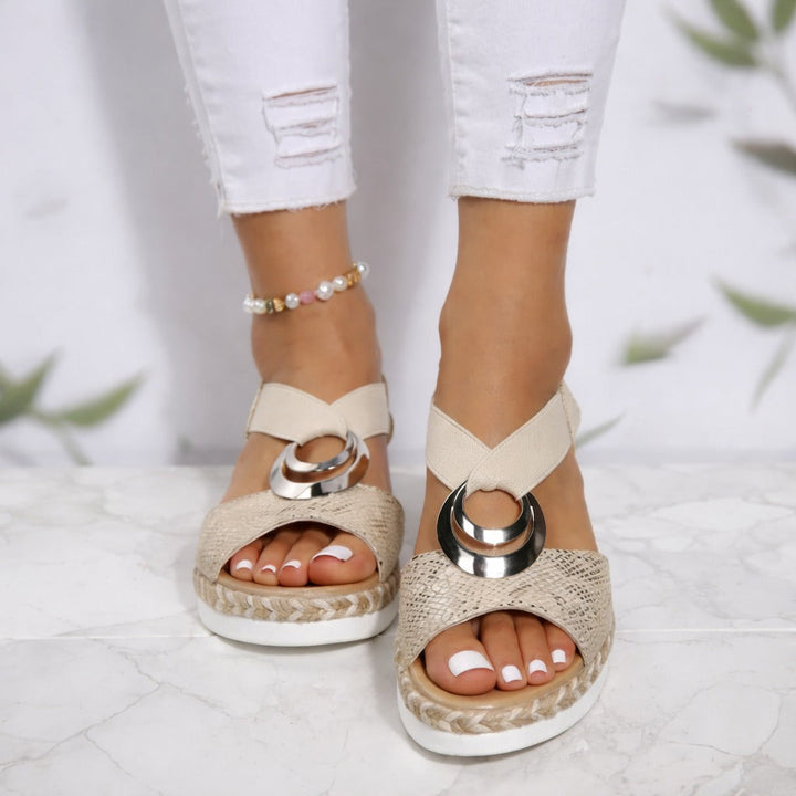 Womens Arch Support Wedge Sandals with Breathable Orthopaedic Design