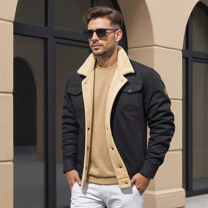 Retro Style Jacket for Men with Classic Fit and Durable Exterior
