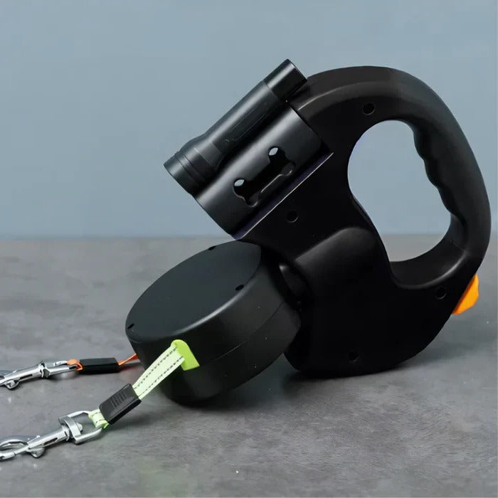 TangleFree Dual Dog Leash with LED Light and 360° Swivel
