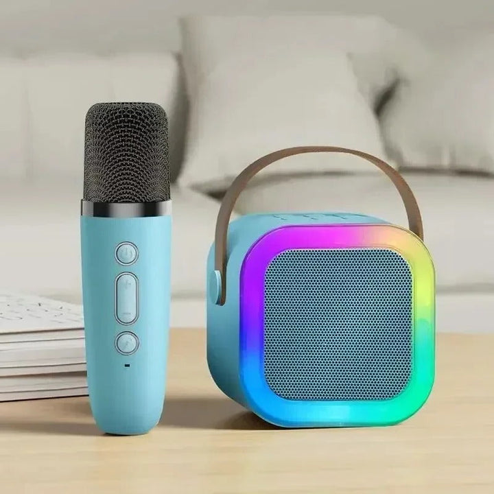 Portable Bluetooth Karaoke Speaker with Built-In Microphone