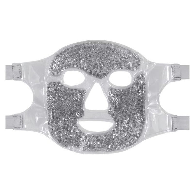 Reusable Gel Bead Eye and Face Cooling Mask with Hot and Cold Therapy for Puffiness and Relaxation