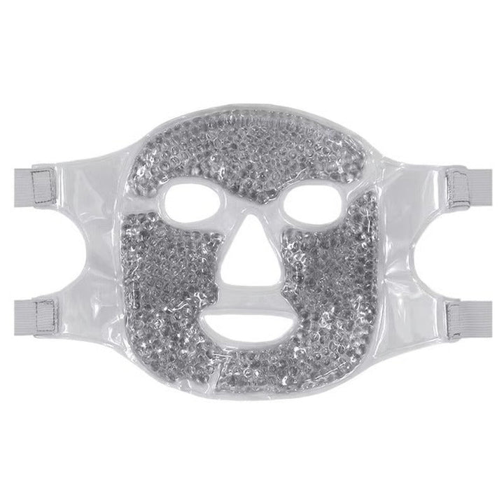 Reusable Gel Bead Eye and Face Cooling Mask with Hot and Cold Therapy for Puffiness and Relaxation