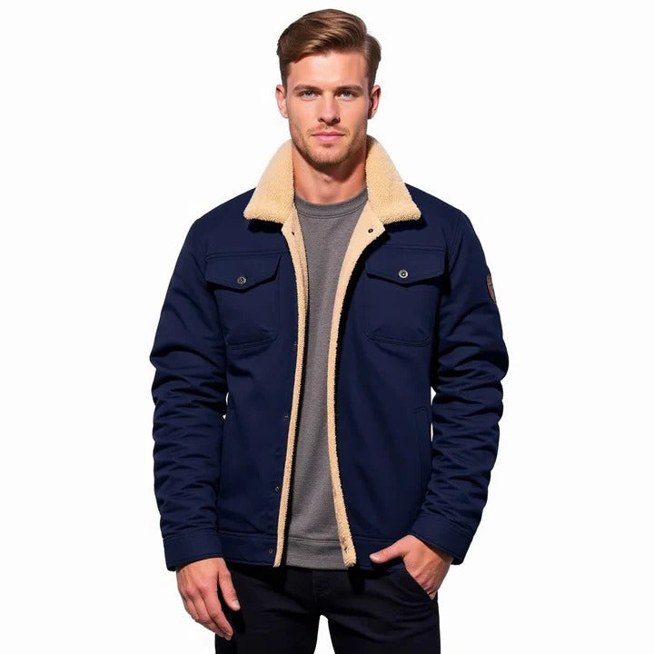 Retro Style Jacket for Men with Classic Fit and Durable Exterior