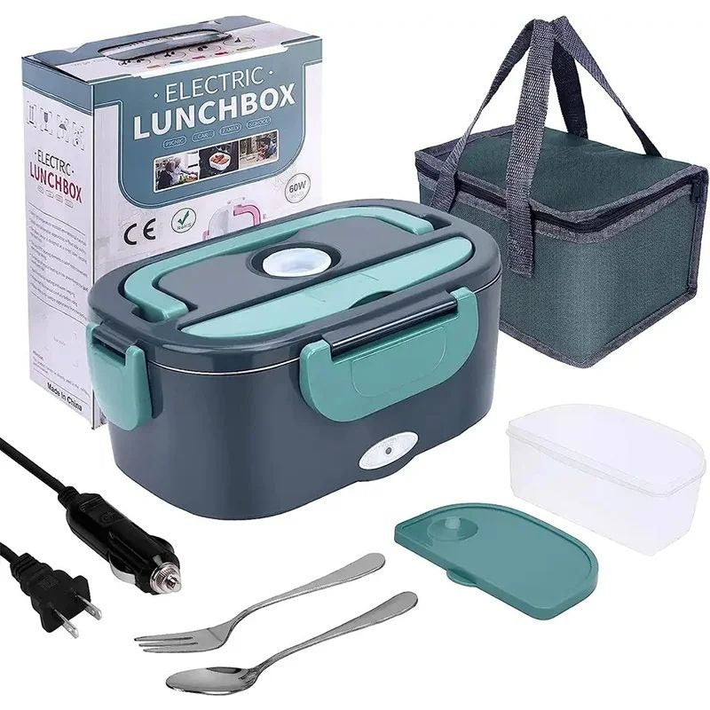 Self Heating Bento Box for Travel, Office and Vehicle Use
