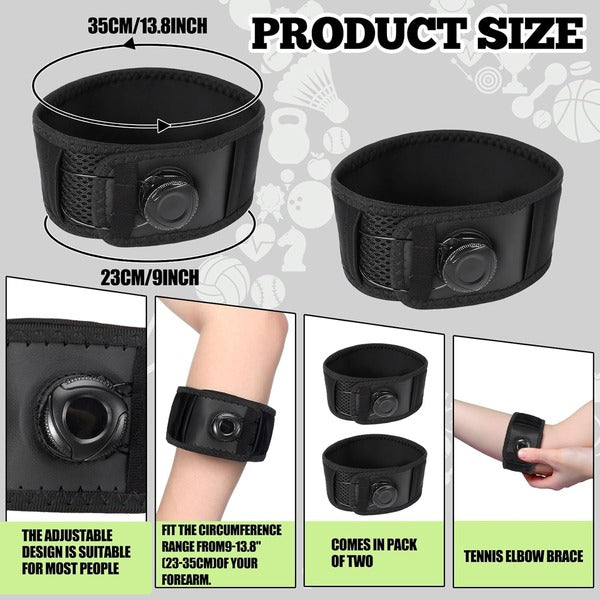 Adjustable Elbow Brace with Dial Compression Strap