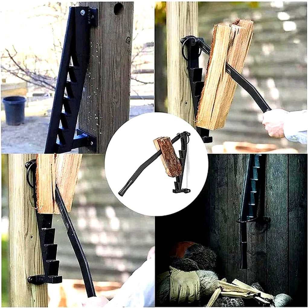Wall Mounted Lever Action Manual Firewood Splitter for Log Splitting
