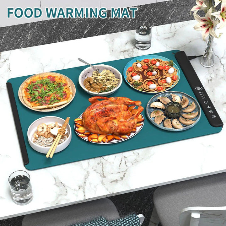 Electric Heating Mat for Food with Foldable Design and Auto Shutoff