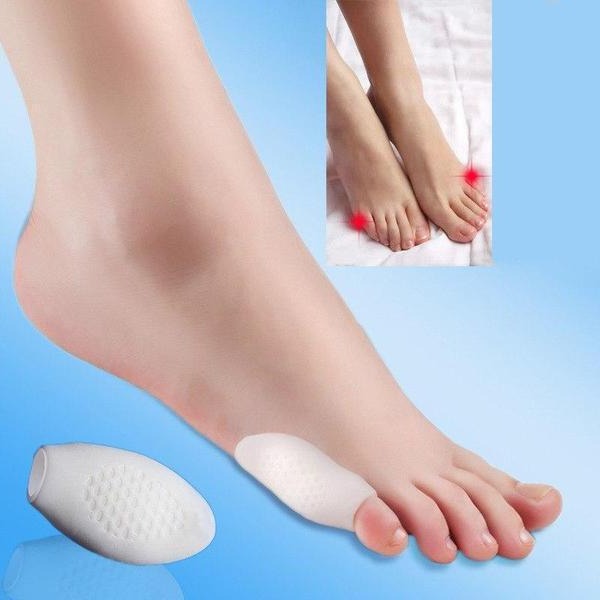 Soft Silicone Little Toe Separator with Two-Loop Gel Band