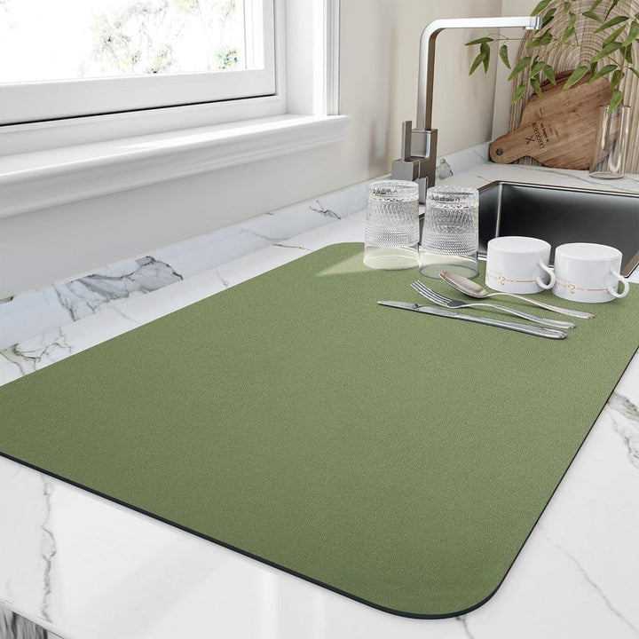 Absorbent Dish Drying Mat for Kitchen Use