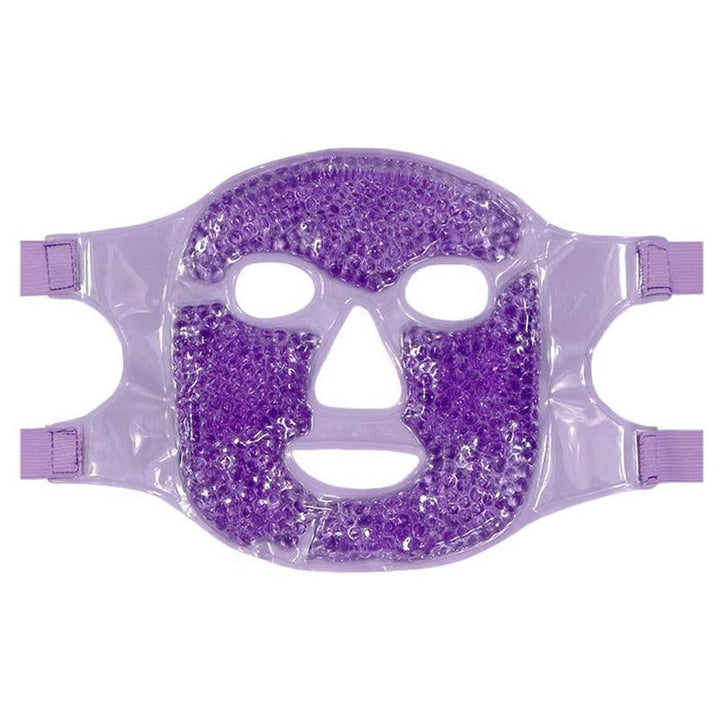 Reusable Gel Bead Eye and Face Cooling Mask with Hot and Cold Therapy for Puffiness and Relaxation