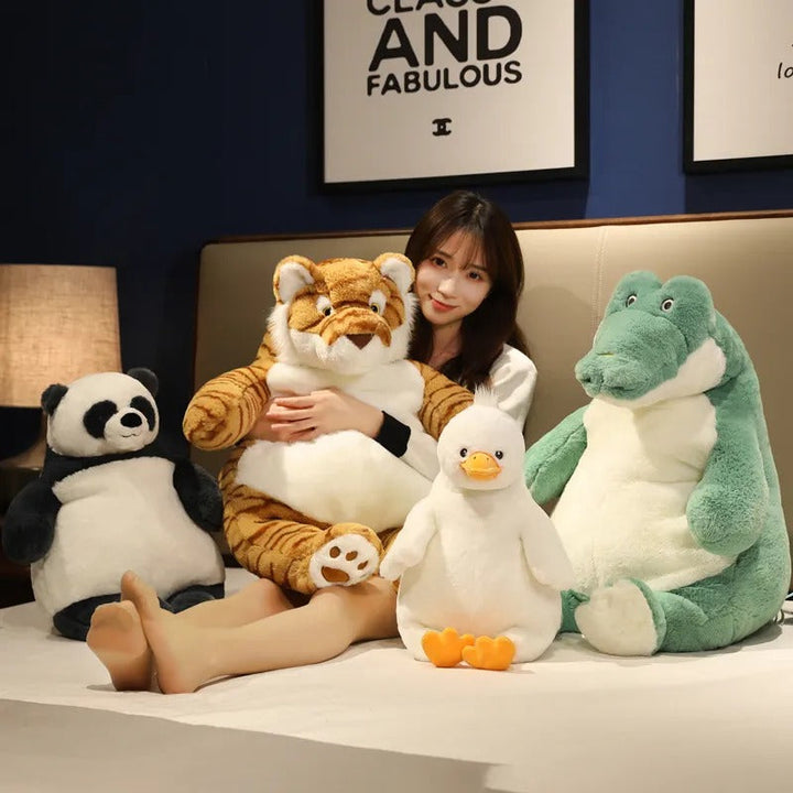 Soft Panda Cuddle and Warm Crocodile Plush