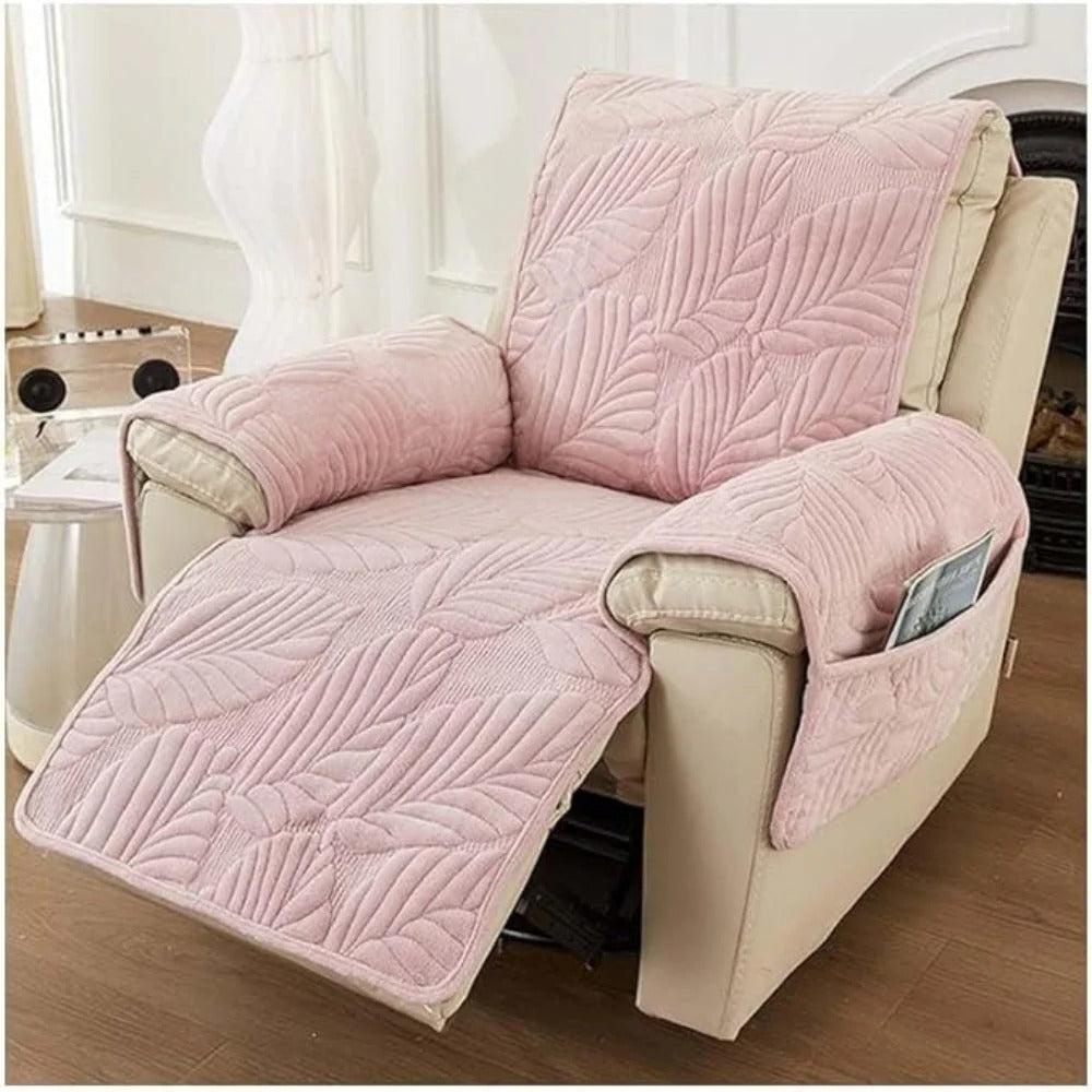 Recliner Chair Cover with Patterned Fabric
