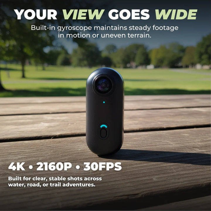 Waterproof 4K Thumb Camera with Wearable POV Design and 128GB Built In Storage