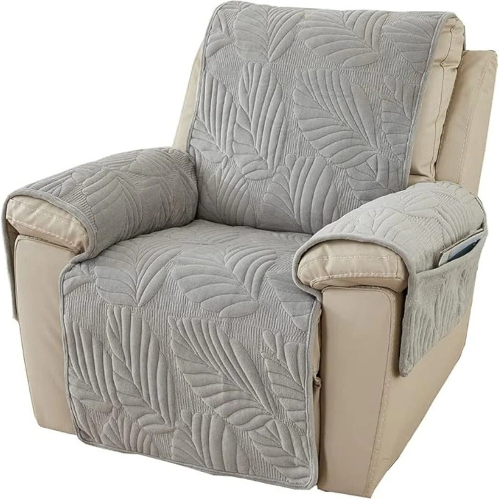 Recliner Chair Cover with Patterned Fabric